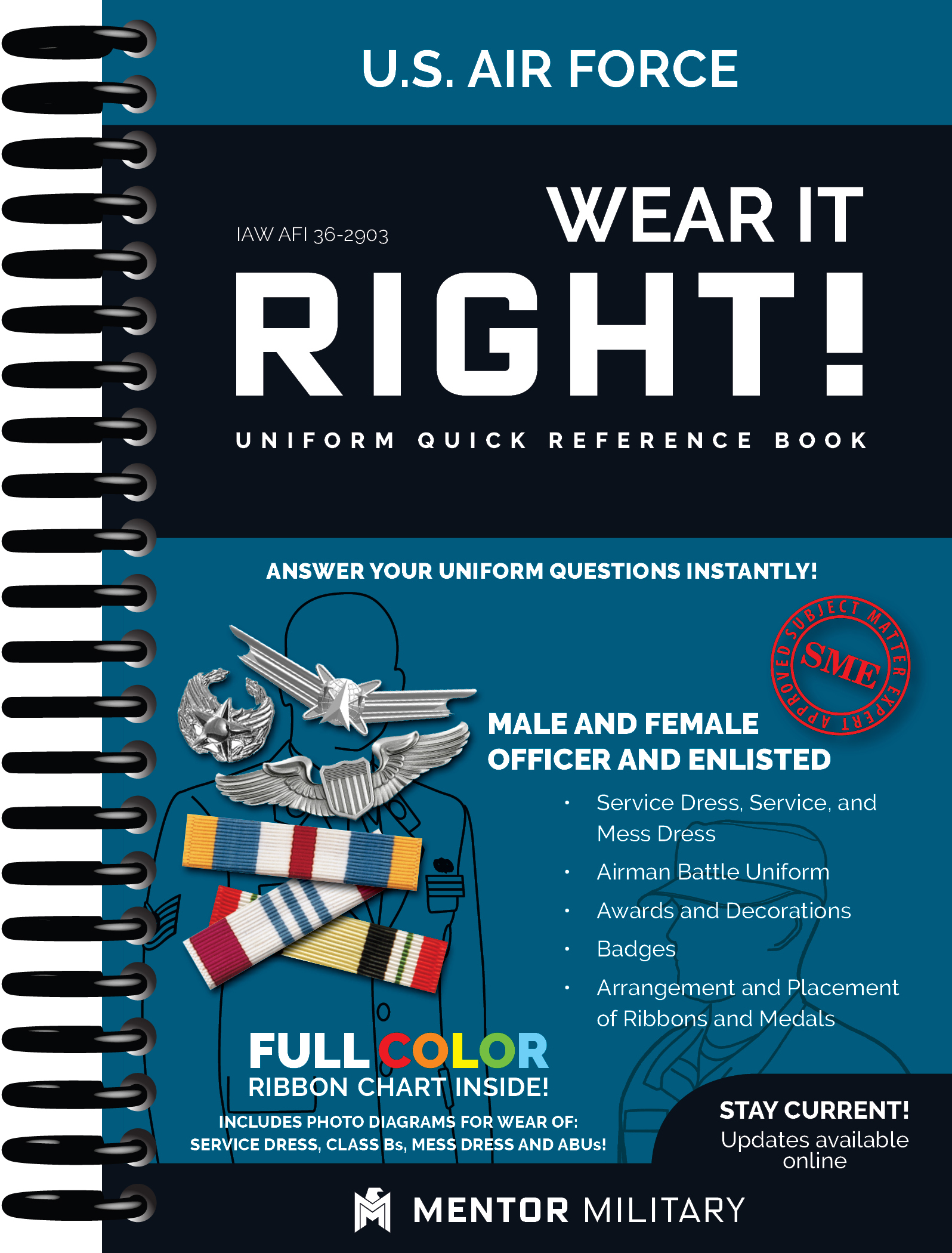 Wear It Right! – U.S. Air Force Uniform Quick Reference Book (WIR)